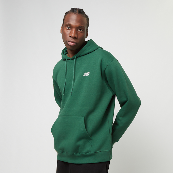New Balance Small Logo Brushed Hoodie verde 28879 1
