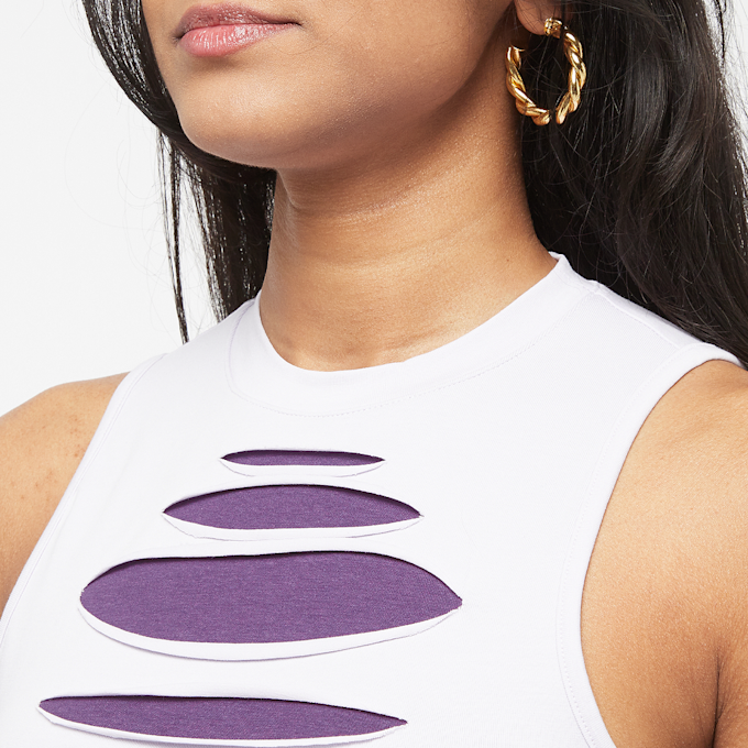 Sixth June Multi Cut Out Crop Top wielokolorowy 28920 3