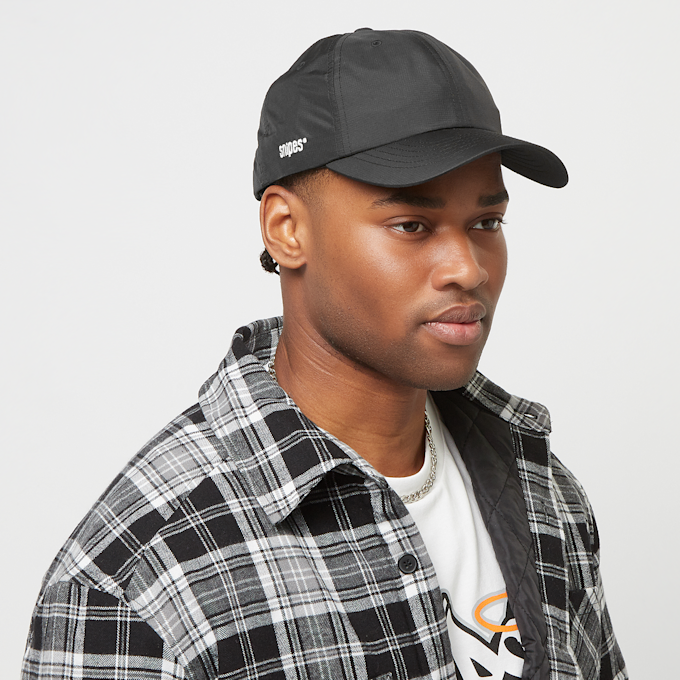 SNIPES Basic Logo Ripstop Baseball Cap negro 28937 6