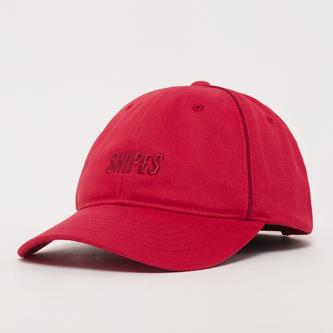 SNIPES Slanted Logo Contrast Piping Baseball Cap rojo 28939 1