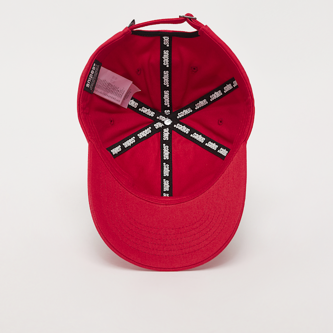 SNIPES Slanted Logo Contrast Piping Baseball Cap rood 28939 3