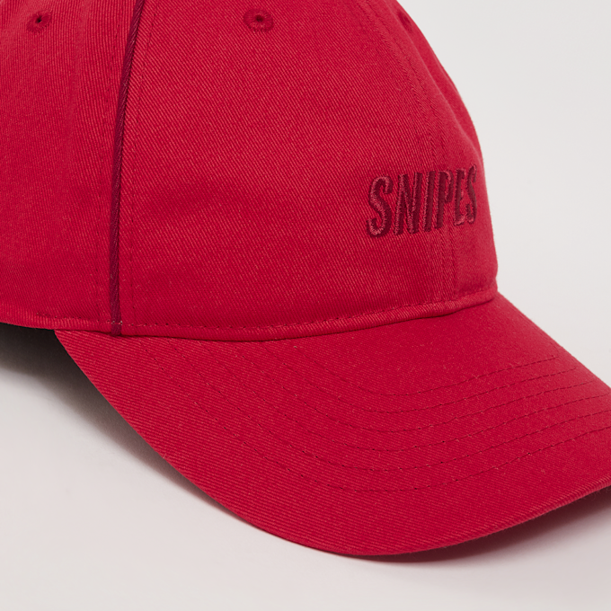 SNIPES Slanted Logo Contrast Piping Baseball Cap rot 28939 4