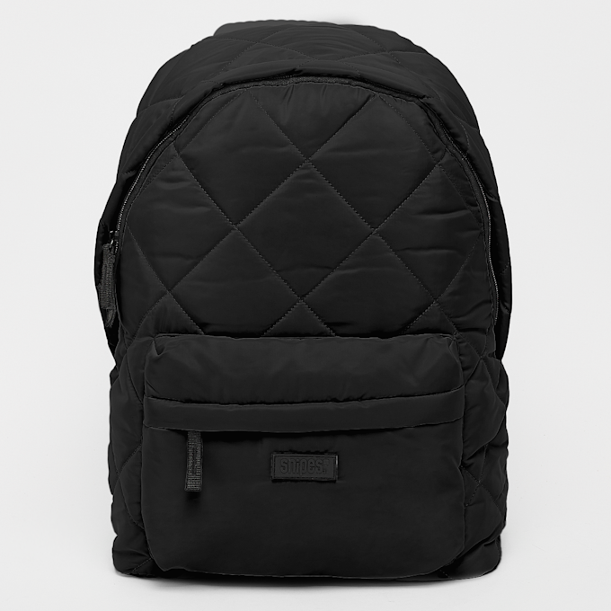 SNIPES Rubber Badge Basic Logo Diamond Quilted Backpack preto 28948 1