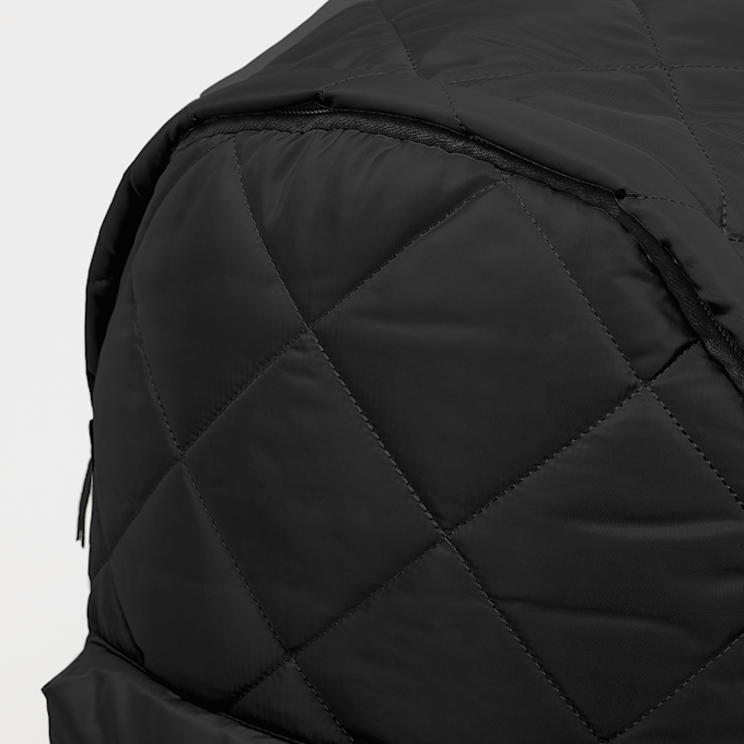 SNIPES Rubber Badge Basic Logo Diamond Quilted Backpack noir 28948 4