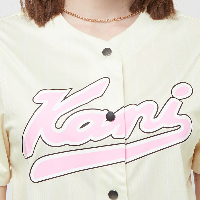 Karl Kani Varsity Pinstripe Baseballshirt wit 29015 3