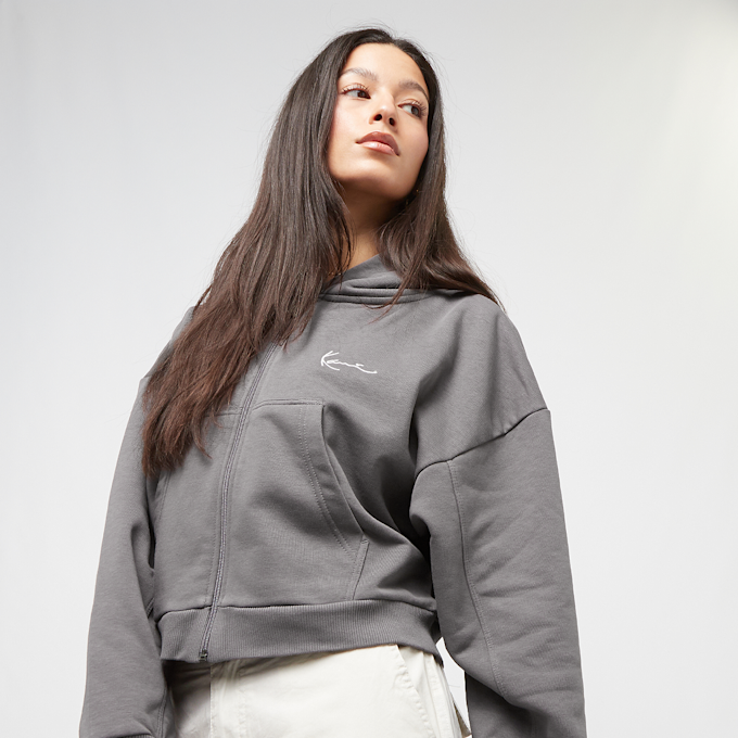 Karl Kani Chest Signature Crop Zip Hoodie blauw 29019 2