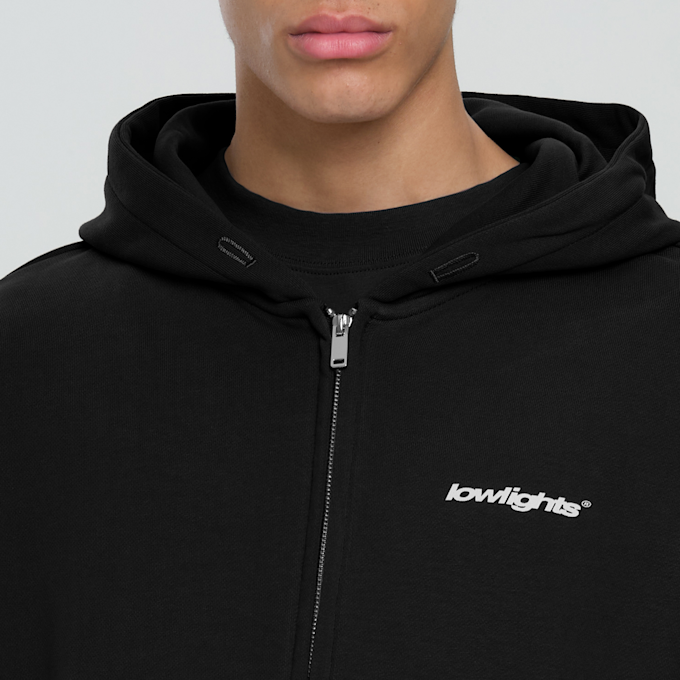 Low Lights Studios Basic Zip Hoodie nero 29094 3