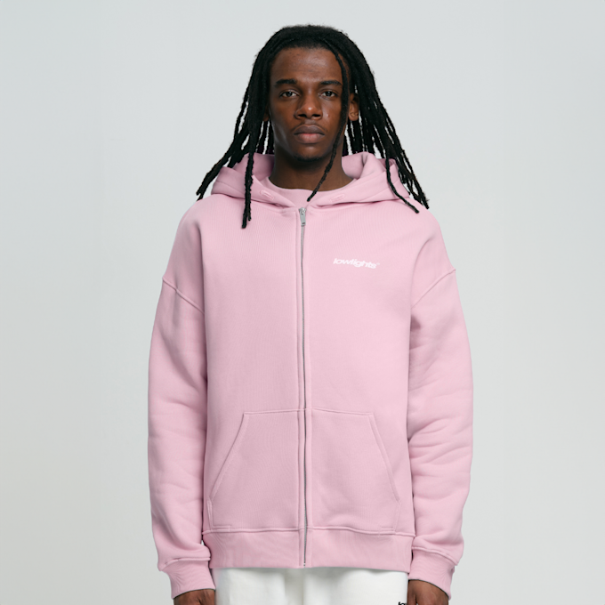 Low Lights Studios Basic Zip Hoodie rosa  29097 1