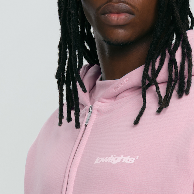 Low Lights Studios Basic Zip Hoodie lichtroze 29097 3