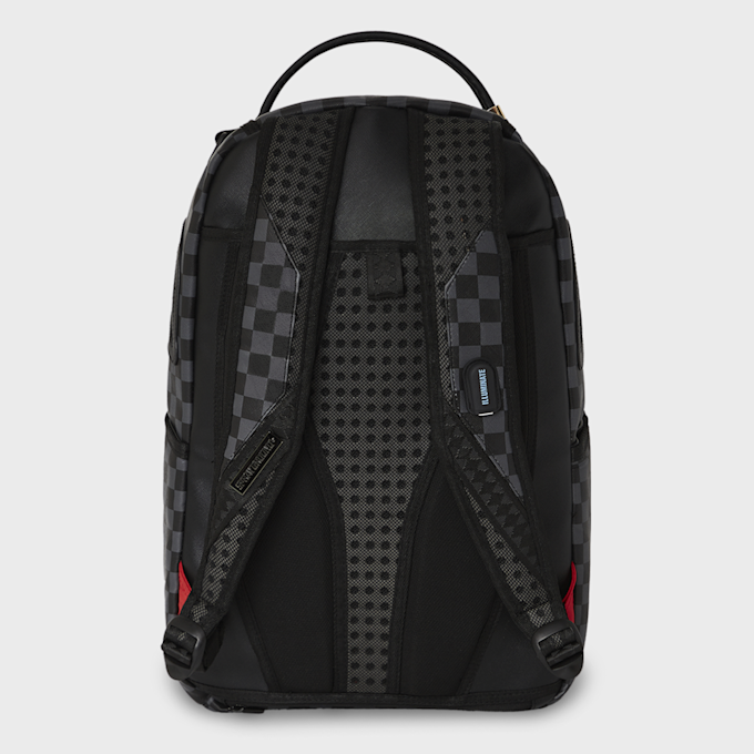 SPRAYGROUND Checkered Fiber Optic Shark Backpack bruin 29229 2