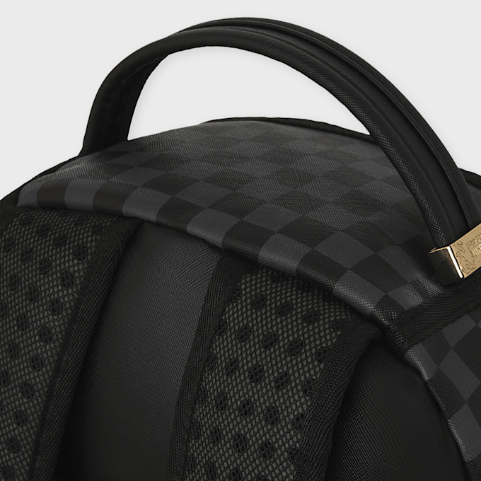 SPRAYGROUND Checkered Fiber Optic Shark Backpack brun 29229 3