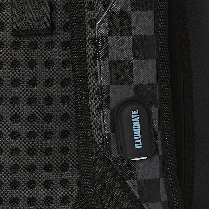 SPRAYGROUND Checkered Fiber Optic Shark Backpack bruin 29229 6