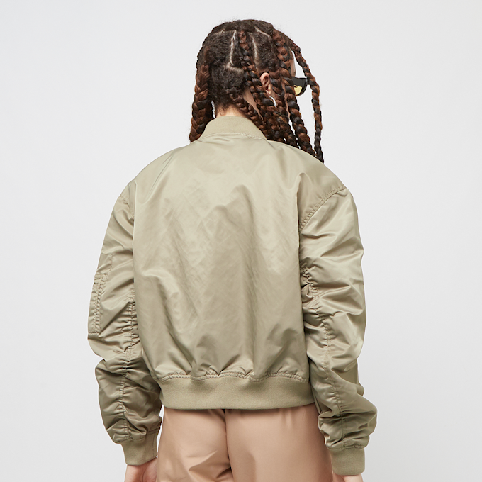 SNIPES Small Logo Padded Cropped Bomber Jacket vert 29300 2