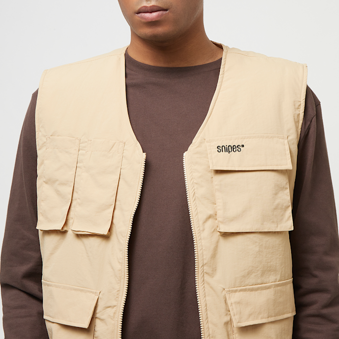 SNIPES Small Logo Multipocket Vest beige 29307 3