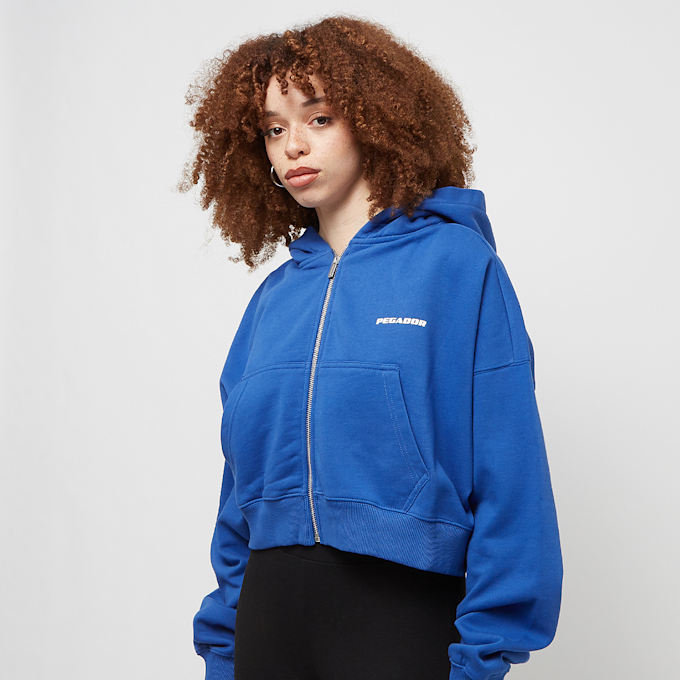 Pegador Marla Cropped Zip Hoodie blauw 29319 1