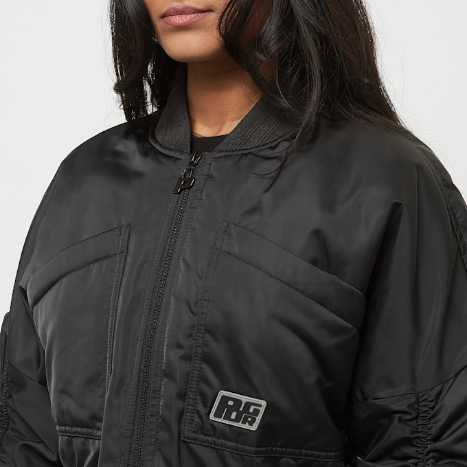 Pegador Laura Cropped Ruffed Oversized Jacket schwarz 29349 3