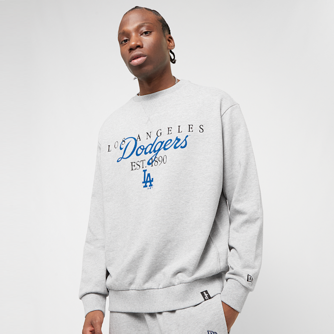 New Era MLB Lifestyle Crew Neck Los Angeles Dodgers grau 29381 1