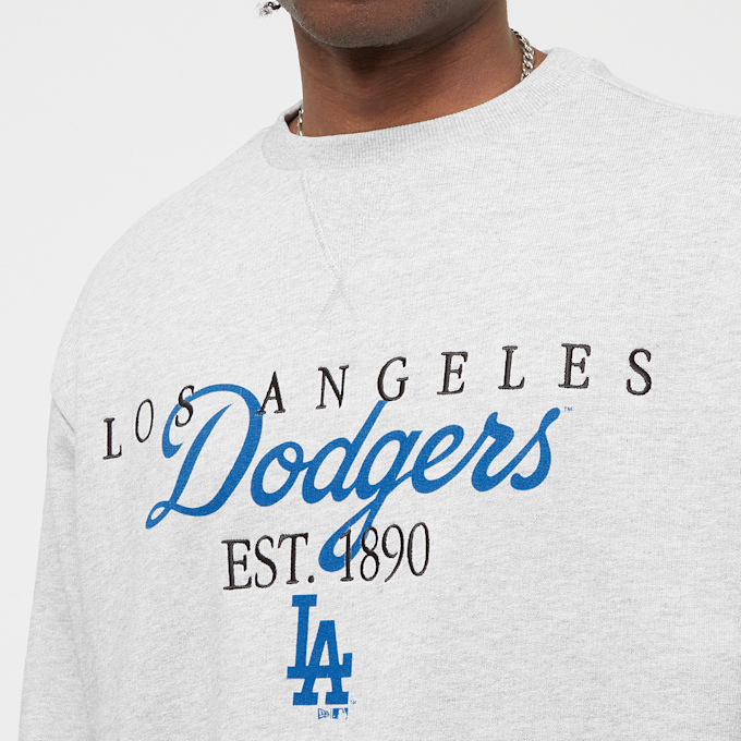 New Era MLB Lifestyle Crew Neck Los Angeles Dodgers grau 29381 3