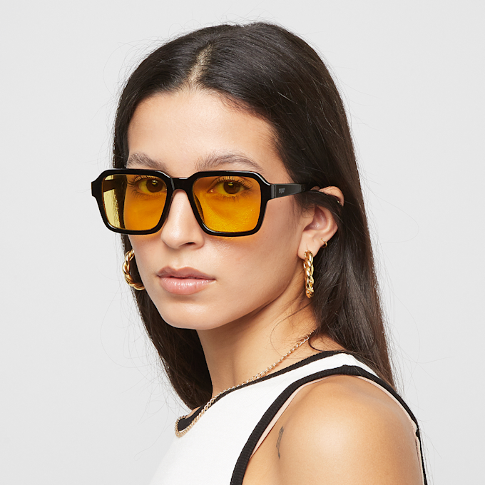 SNIPES Lunettes de soleil carrées - Noire, bleue jaune 29427 4