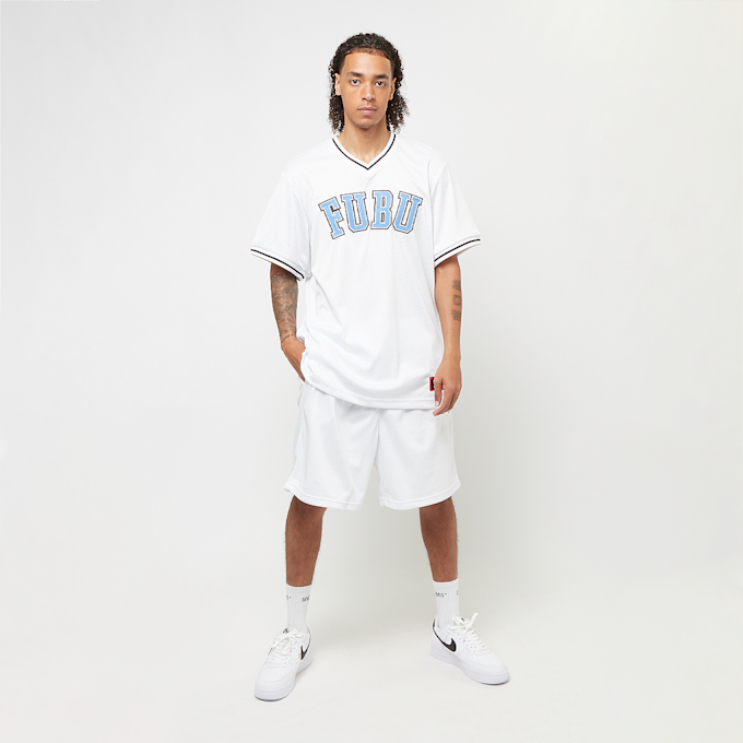 FUBU Varsity Mesh Shorts branco 30144 5