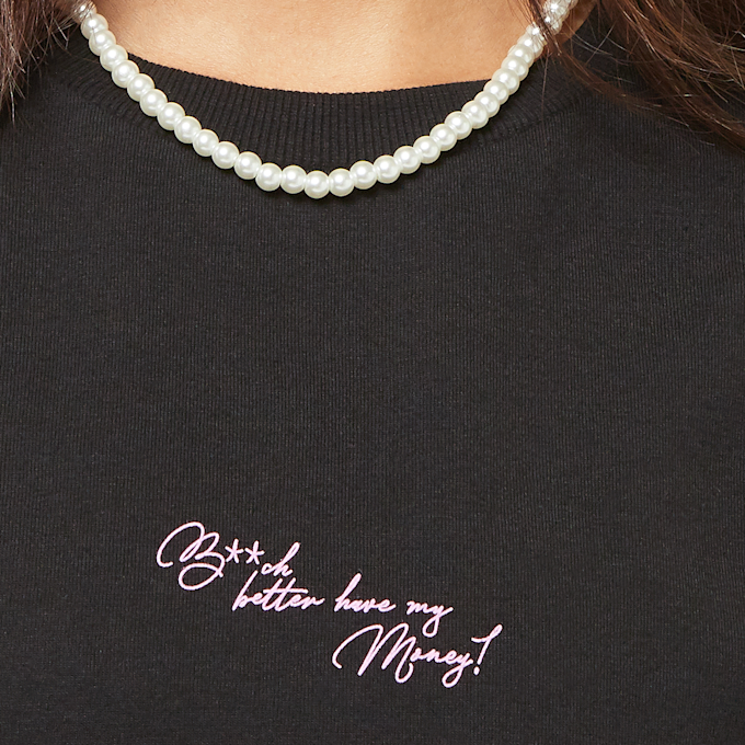 Miss Tee B**ch Better Tee noir 30154 3