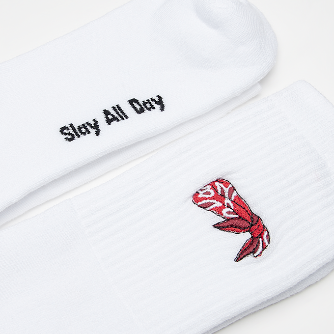 Slay All Day Bandana Socks bianco 30206 2