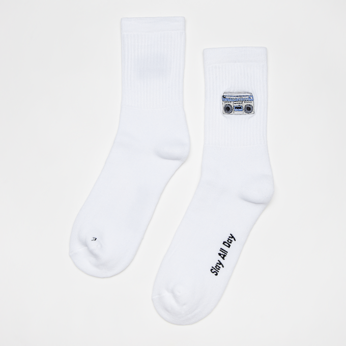 Slay All Day Boombox Socks weiß 30215 1