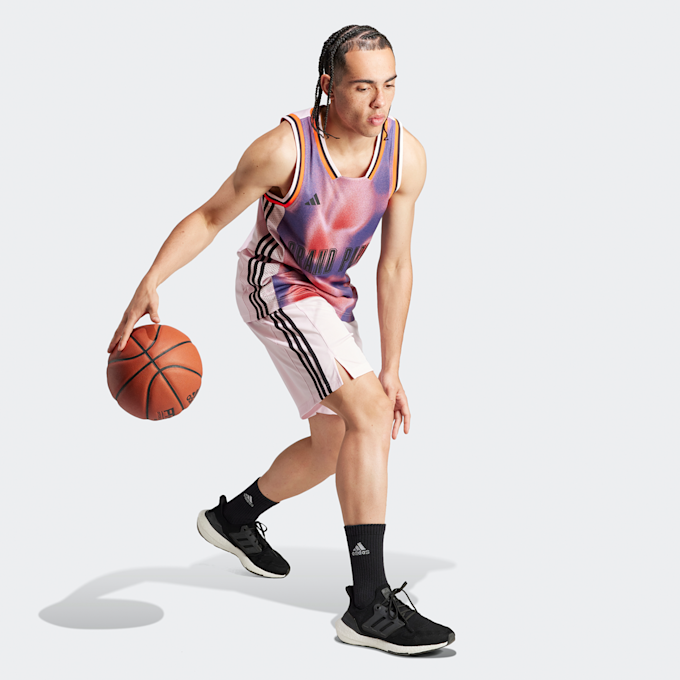 adidas Performance Paris Basketball Warm Up Shorts lichtroze 30234 5