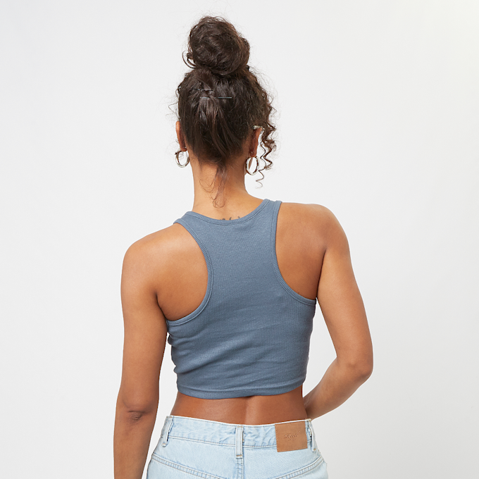 Urban Classics Cropped Rib Top blu 30265 2