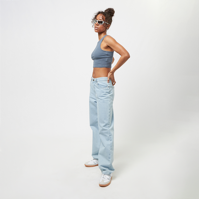 Urban Classics Cropped Rib Top blu 30265 3