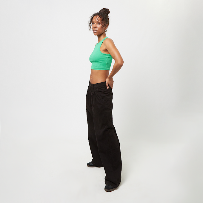 Urban Classics Cropped Rib Top zelena 30270 3