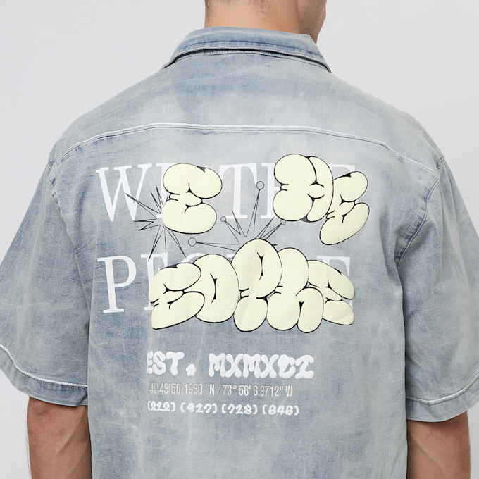 Smoke Rise Resort Denim Shirt Elm bleu 30424 4