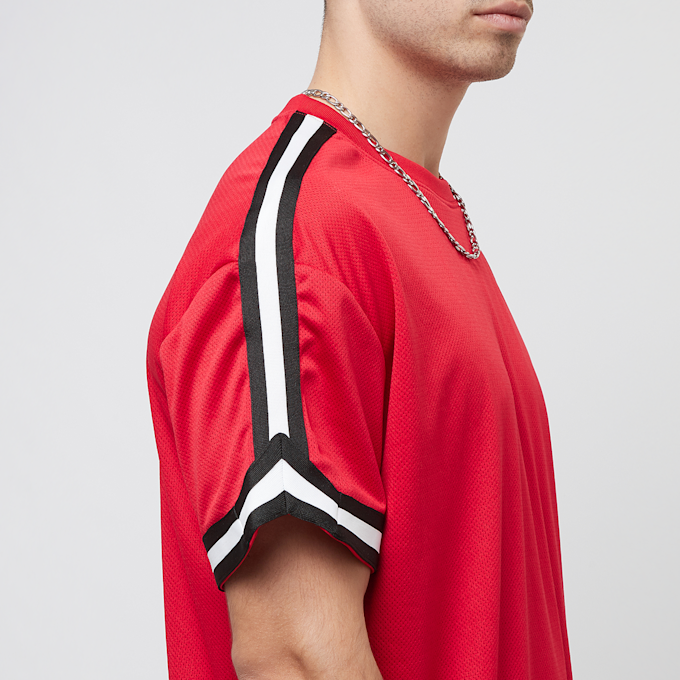 Urban Classics Oversized Stripes Mesh Tee vermelho 30565 4