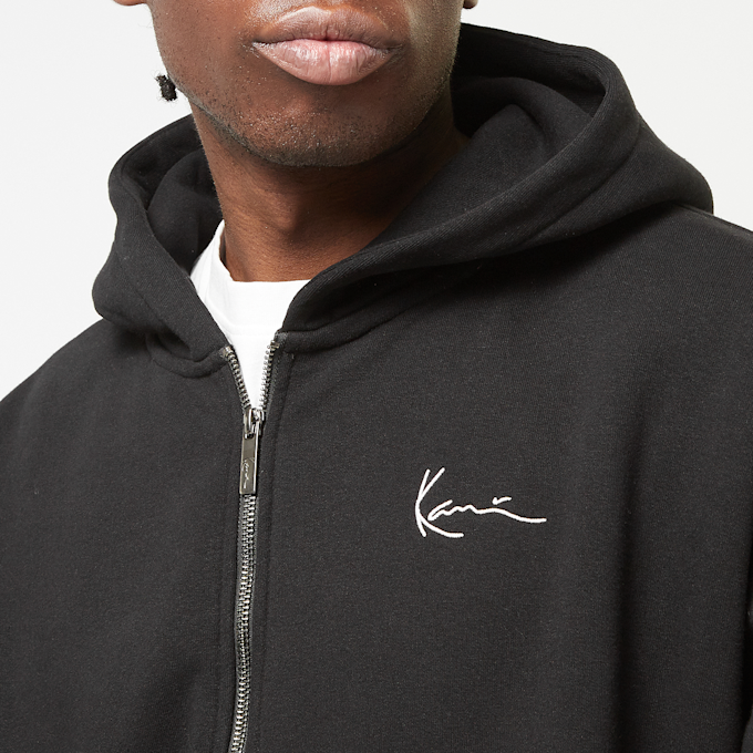 Karl Kani Chest Signature Essential Oversized Zip Hoodie zwart 30691 3