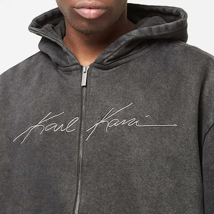 Karl Kani Autograph Heavy Oversized Zip Hoodie crna 30741 3