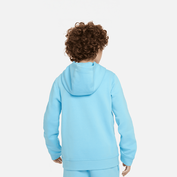 Nike Sportswear Big Kids' (Boys') Fleece Pullover Graphic Hoodie blu 30811 2