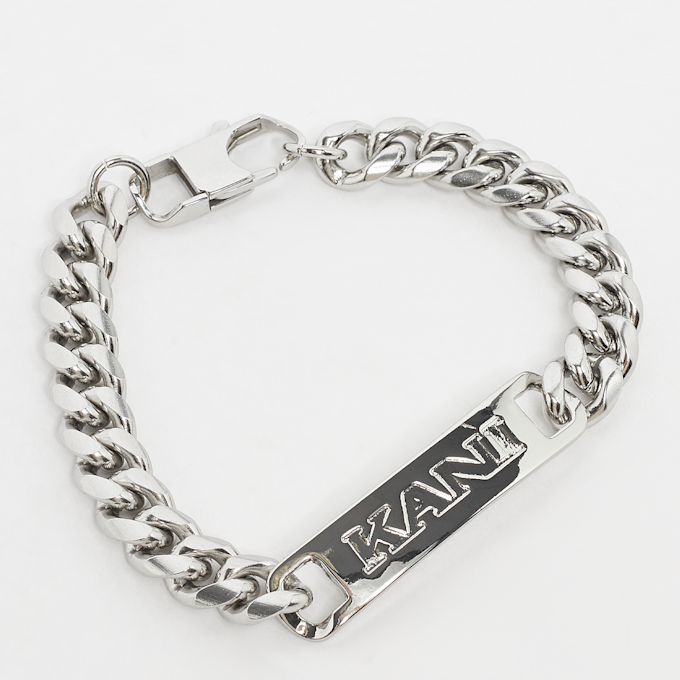 Karl Kani Retro Plate Bracelet srebrna 30885 1