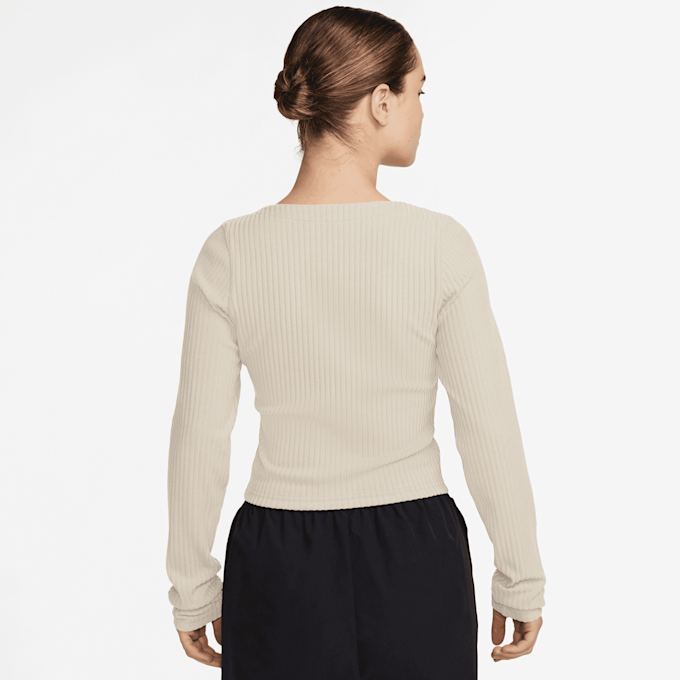 Nike Sportswear Chill Knit Rib Full-Zip Cardigan bež 30911 2