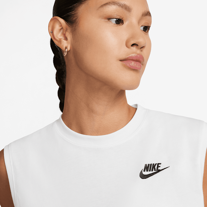 Nike Sportswear Club Crop Sleeve bianco 30912 3