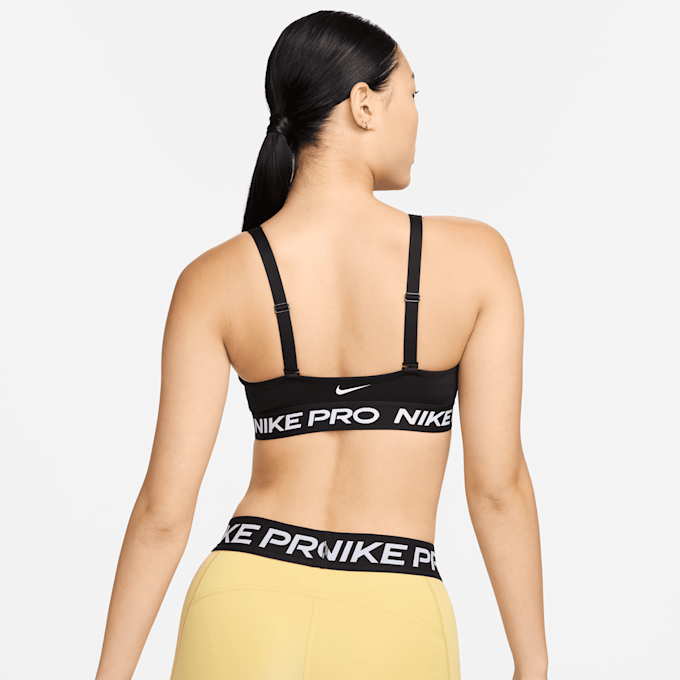 Nike Pro Indy Plunge Medium-Support Padded Sports Bra nero 30915 2