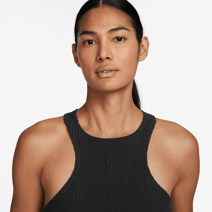 Nike Sportswear Chill Knit Rib Midi Dress zwart 30919 3