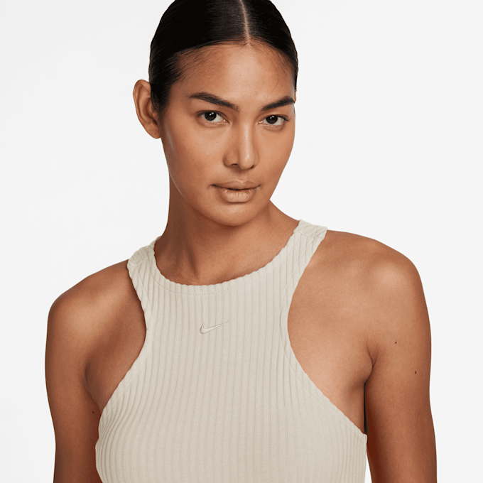 Nike Sportswear Chill Knit Rib Midi Dress bež 30920 3