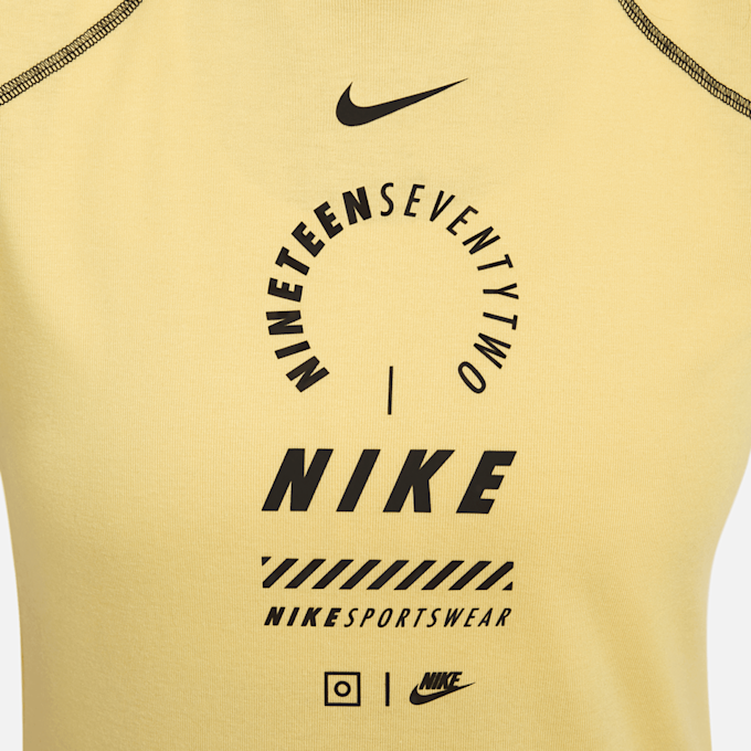 Nike Sportswear Short-Sleeve Dress żółty 30925 4