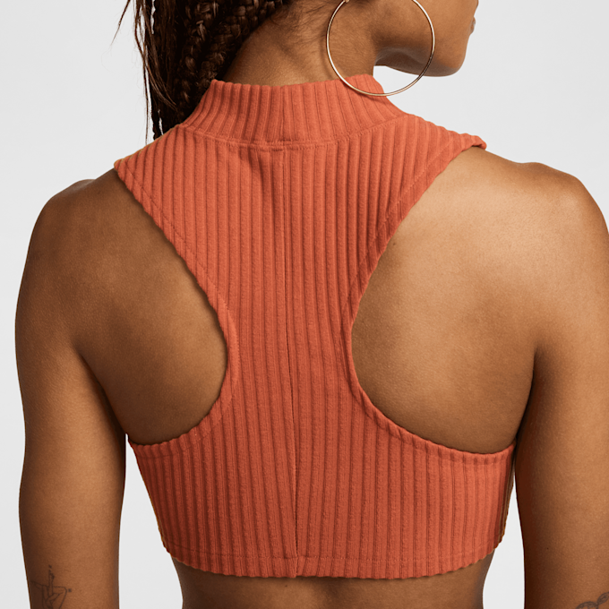 Nike Sportswear Chill Knit Rib Crop Tank narančasta 30943 4