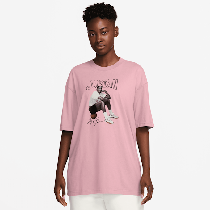 Jordan Short Sleeve Graphics Oversized Tee rosa 31076 1