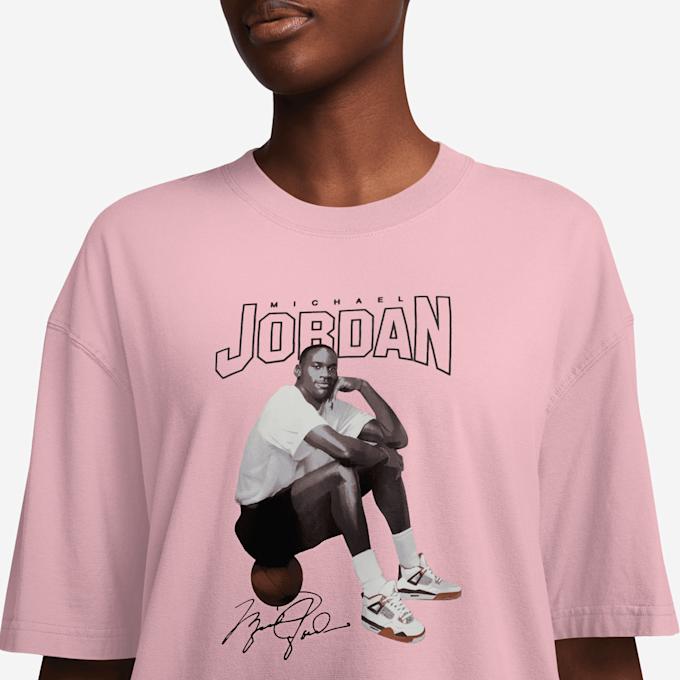Jordan Short Sleeve Graphics Oversized Tee lichtroze 31076 3