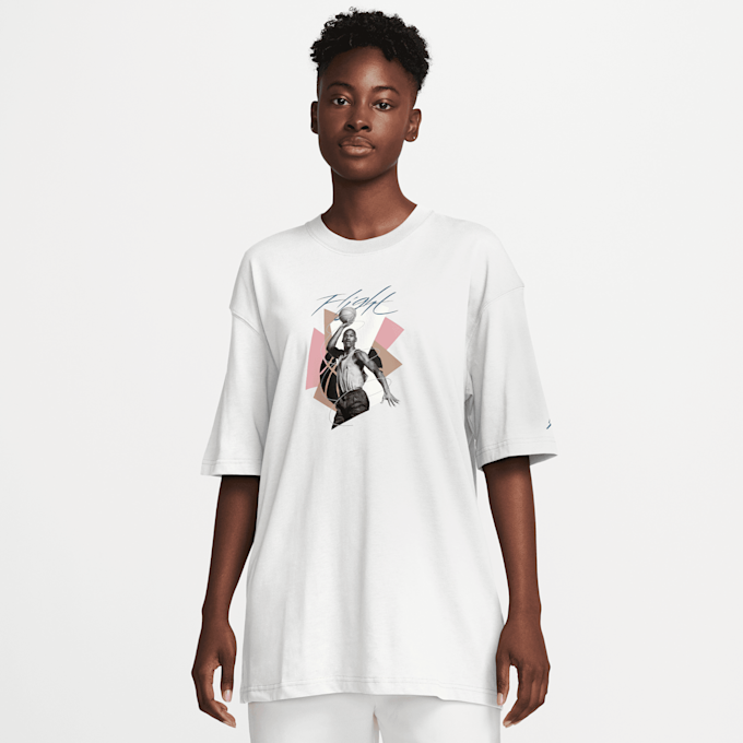 Jordan Short Sleeve Graphics Oversized Tee 2 biały 31078 1