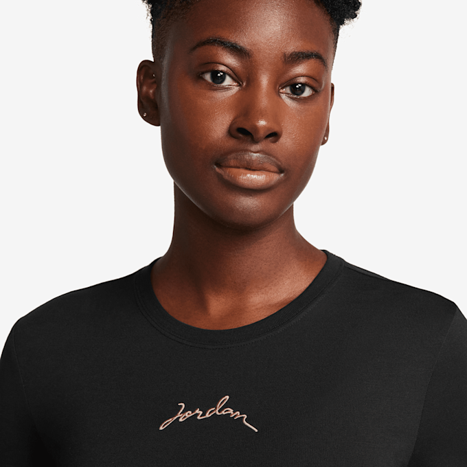 Jordan Short Sleeve Graphics Slim Crop Tee crna 31081 3