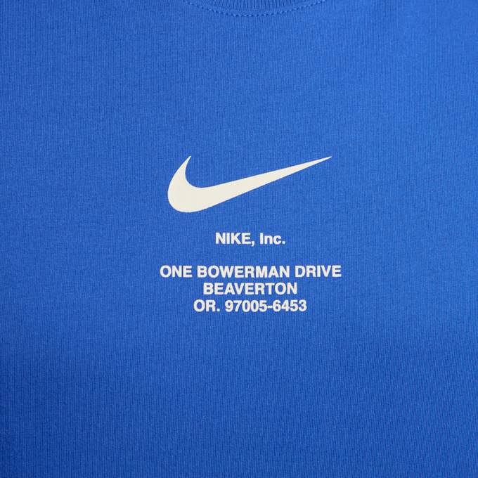 Nike   Sportswear Big Swoosh Tee bleu 31236 3