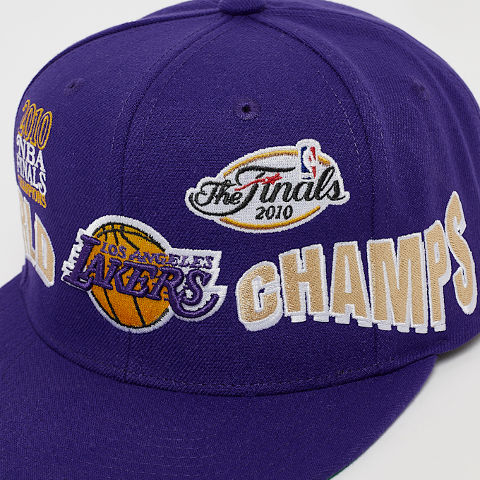 Mitchell & Ness World Champs Snapback MLB Los Angeles Lakers morado 31417 5